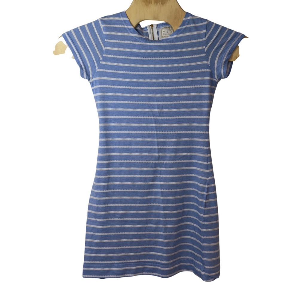 Sail to Sable Women's Striped Nautical‎ Mini Shift Dress Size XS Preppy Coastal